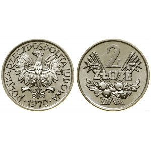 Poľsko, 2 zloté, 1970, Varšava