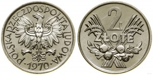 Polonia, 2 zloty, 1970, Varsavia