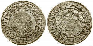 Kniežacie Prusko (1525-1657), groš, 1538, Königsberg
