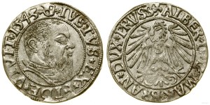 Ducal Prussia (1525-1657), penny, 1543, Königsberg