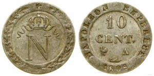 Francúzsko, 10 centimov, 1808, Paríž
