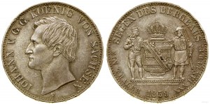 Allemagne, thaler minier (Ausbeutetaler), 1859 F, Dresde