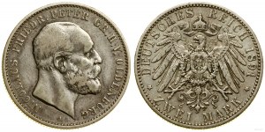Niemcy, 2 marki, 1891 A, Berlin