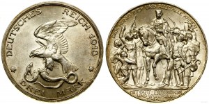 Germany, 3 marks, 1913, Berlin