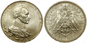 Německo, 3 marky, 1913 A, Berlín