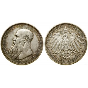 Niemcy, 3 marki, 1908 D, Monachium