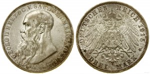 Nemecko, 3 posmrtné známky, 1915 D, Mníchov