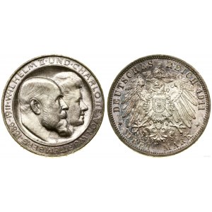 Germany, 3 marks, 1911 F, Stuttgart