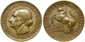 Allemagne, 500 marks, 1922