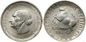 Germany, 50 million marks, 1923