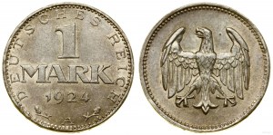 Německo, 1 značka, 1924 A, Berlín