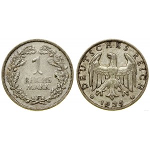 Nemecko, 1 značka, 1925 F, Stuttgart