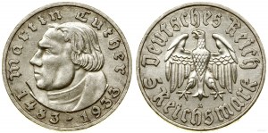 Germany, 5 marks, 1933 A, Berlin