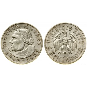 Niemcy, 2 marki, 1933 A, Berlin
