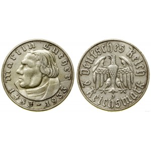 Niemcy, 2 marki, 1933 J, Hamburg