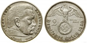 Germany, 2 marks, 1936 E, Muldenhütten