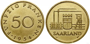 Niemcy, 50 franków, 1954, Paryż