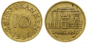 Germany, 10 francs, 1954, Paris