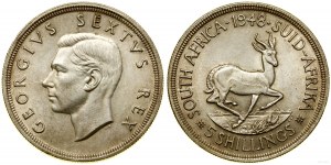 Afrique du Sud, 5 shillings, 1948, Pretoria