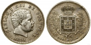 Portogallo, 500 reis, 1891