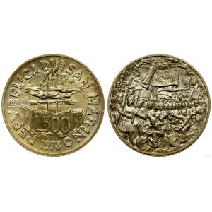 San Marino, 500 lirów, 1978, Rzym