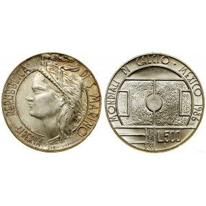 San Marino, 500 lirów, 1986, Rzym