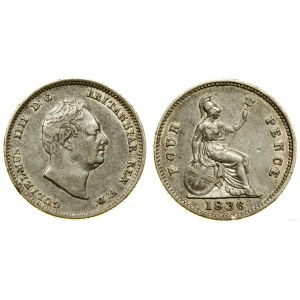 Wielka Brytania, 4 pensy, 1836, Londyn