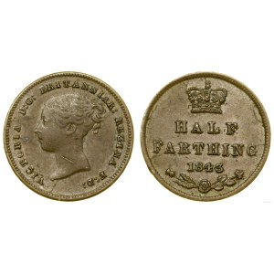 Wielka Brytania, 1/2 farthinga, 1843, Lodnyn