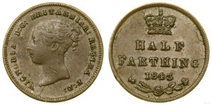 Great Britain, 1/2 farthing, 1843, Lodnyn