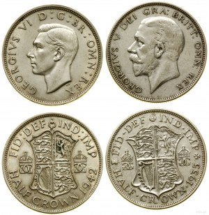 Wielka Brytania, zestaw 2 x 1/2 korony, Londyn