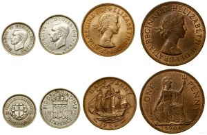 United Kingdom, set of 4 coins, London