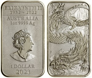 silver bars, collector bar, 2023 P, Perth