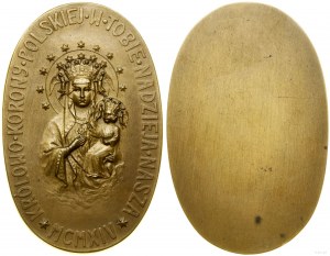 Poľsko, pamätná medaila z Akcie nezávislosti v Krakove (len odtlačok reverzu), 1914