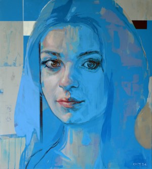 Marcin Jaszczak, Victoria. Portrét v modrém/2024
