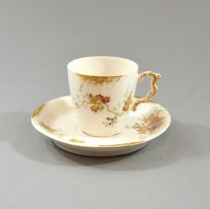 Cup and saucer, Limoges, 1883-1893.