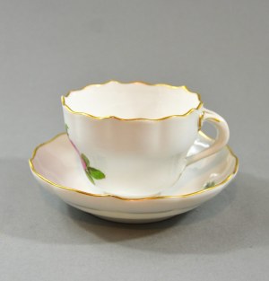 Cup and saucer, Germany, Meissen, Carl Teichert, 1882 - 1929
