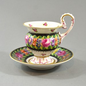 Cup and saucer, Germany, Thuringia, 18th/19th century.