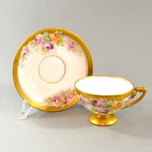 Cup and saucer, Germany Rosenthal, ca. 1910.