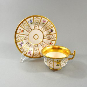 Cup and saucer, KPM Berlin, 1847-49