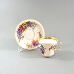 Cup and saucer, Silesia, Walbrzych, circa 1870.
