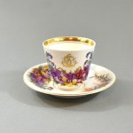 Cup and saucer, Silesia, Walbrzych, circa 1870.