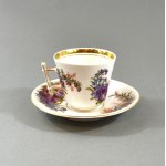 Cup and saucer, Silesia, Walbrzych, circa 1870.