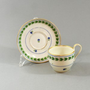 Cup and saucer, Vienna, 1832-34.