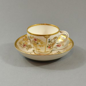 Cup and saucer, Vienna, 1st half of the 19th century.