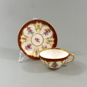 Cup and saucer, Germany, Marktredwitz, Jaeger&Co, 1902-1908