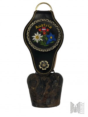 Austria - Commemorative Cow Bell with Embroidered Pendant