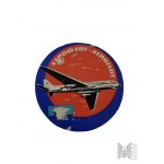 UdSSR - Vintage Werbung Aufkleber Set - Aeroflot Flug Aufkleber und Transilvana Kreuzfahrt Aufkleber