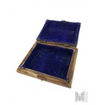 Decorative Casket with Metal Fittings Made of Horn.