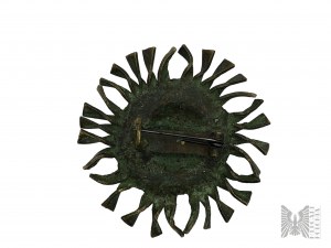 PRL - Broche en métal stylisé dans le style de PRL Metalwork
