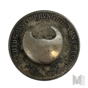 Hungary, 1842. - Coin 20 Krajcars with Soldered Pin